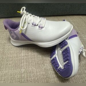 FootJoy Kids Shoes in White and Purple